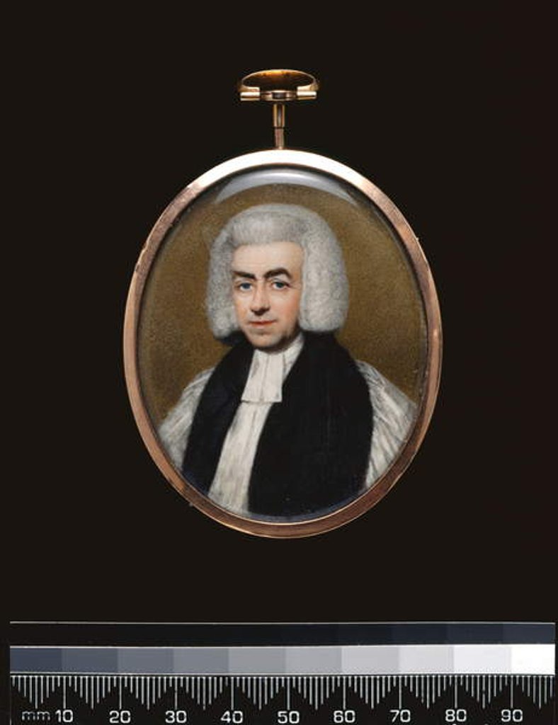 Detail of Samuel Hallifax, Bishop of Gloucester, 1788 by Henry Edridge