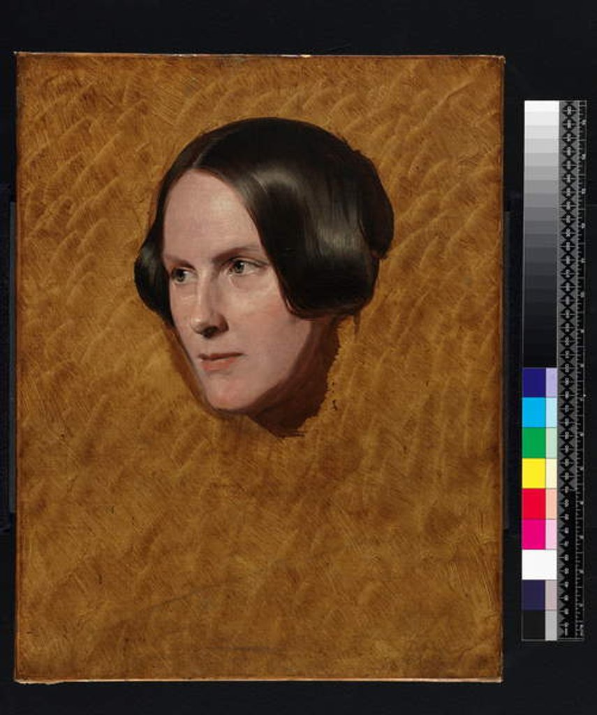 Detail of Mrs Sandys, the artist's mother, late 1840s by Anthony Frederick Augustus Sandys