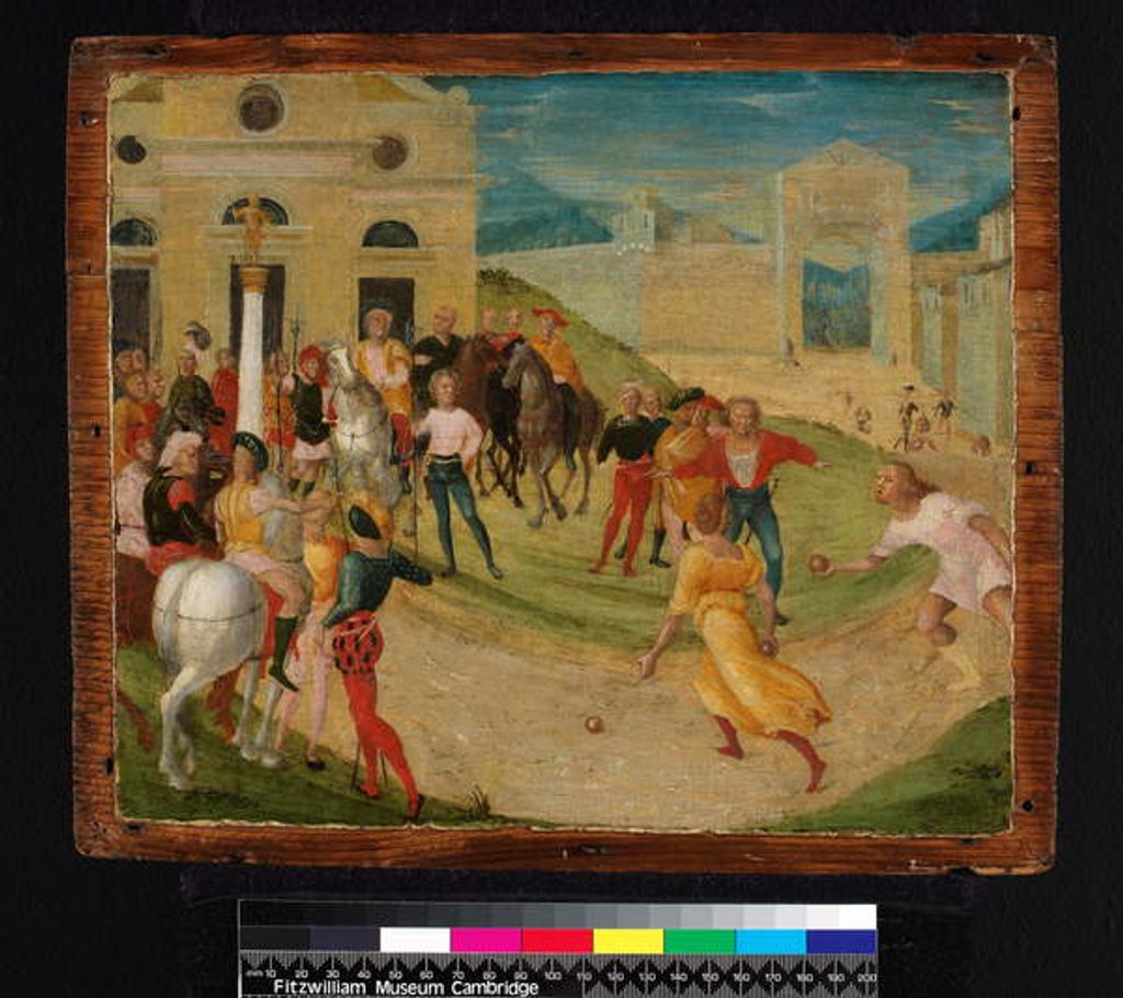 Detail of Atalanta's race, before 1555 by Niccolo the Younger Giolfino