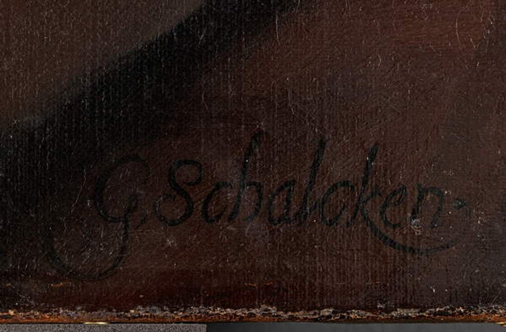 Detail of Self-portrait, before 1706 by Godfried Schalcken