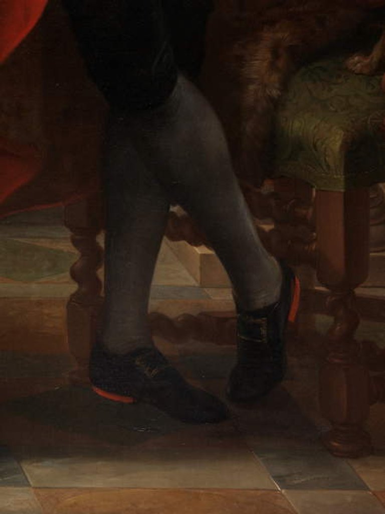 Detail of The 7th Earl of Northampton, before 1787 by Pompeo Girolamo Batoni