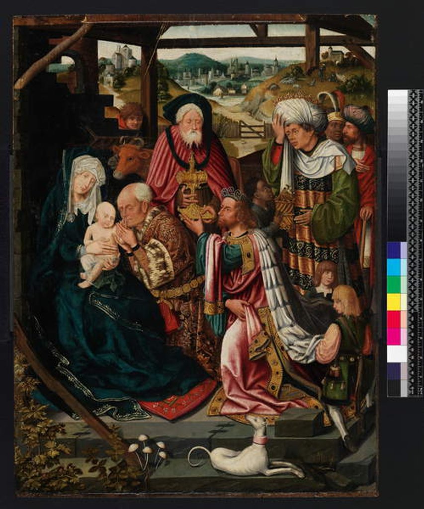 Detail of Adoration of the Kings, 1520 by Dutch School