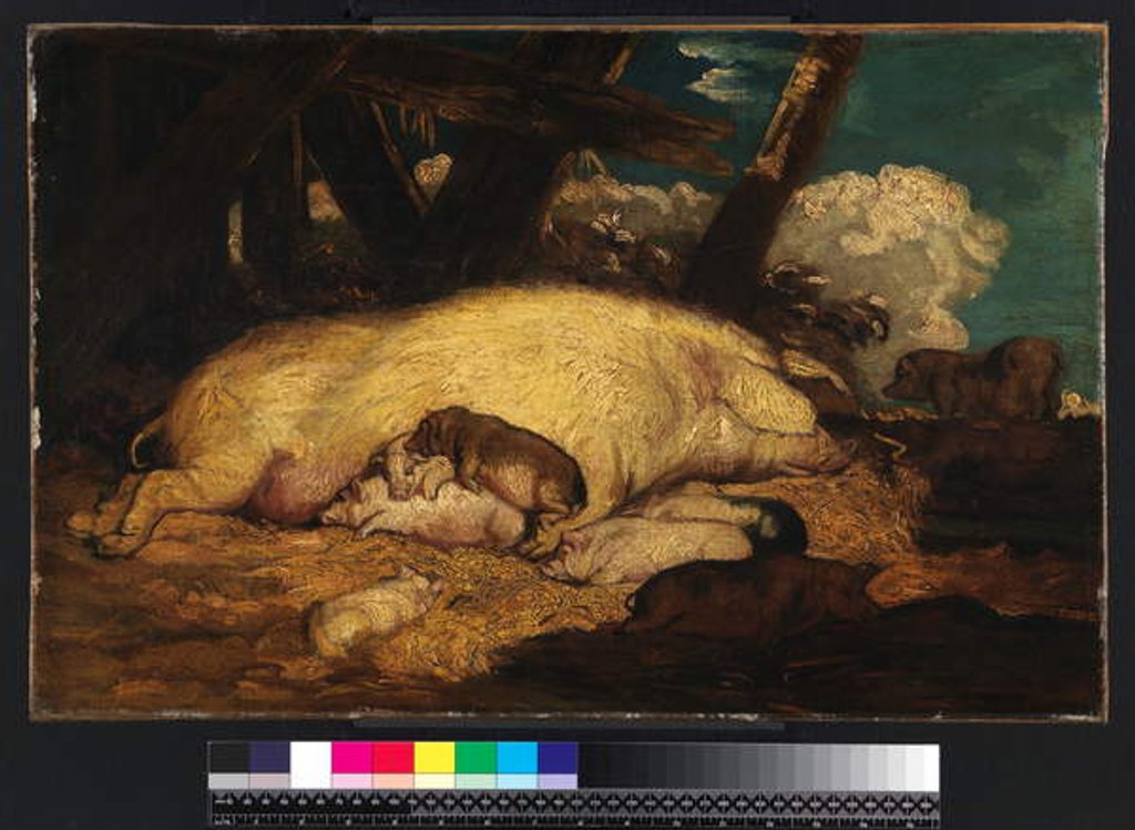 Detail of Pigs, not before 1793 by James Ward