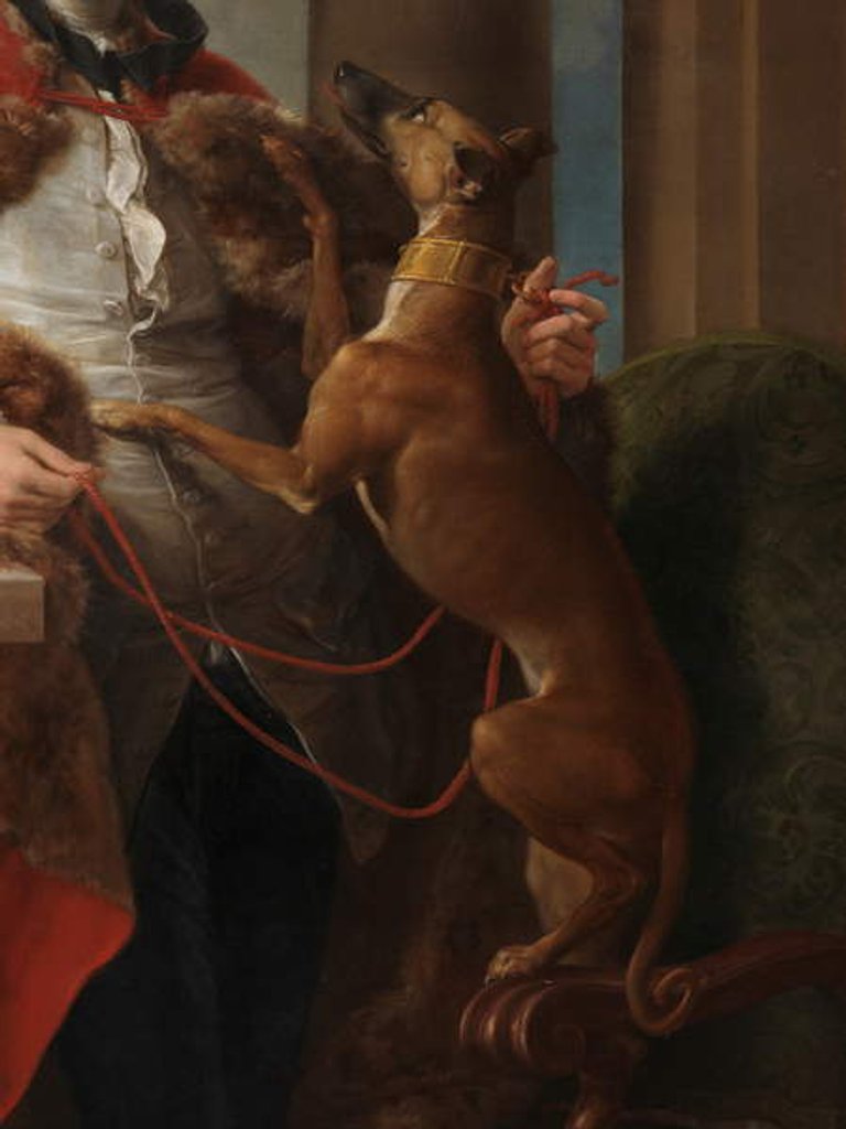 Detail of The 7th Earl of Northampton, before 1787 by Pompeo Girolamo Batoni