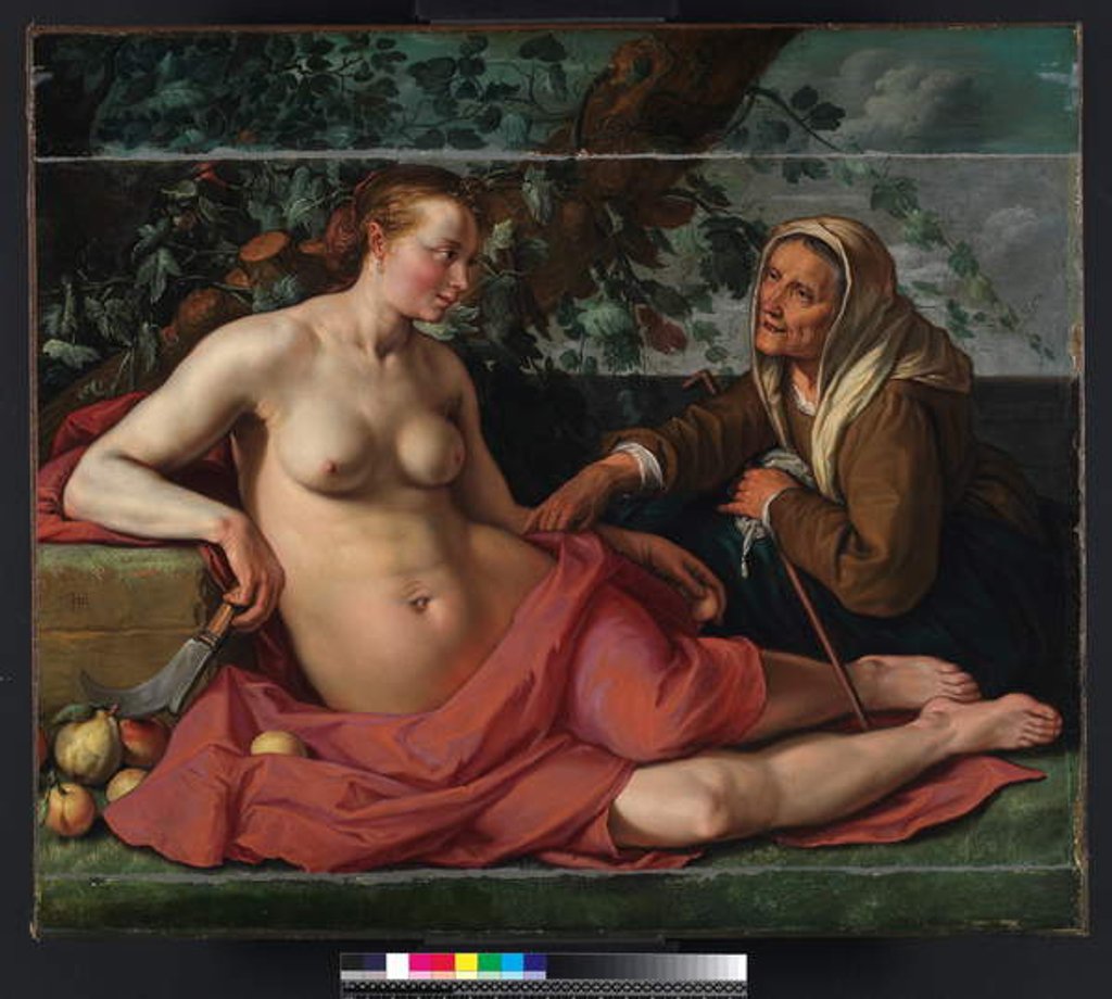 Detail of Vertumnus and Pomona, 1615 by Hendrik Goltzius