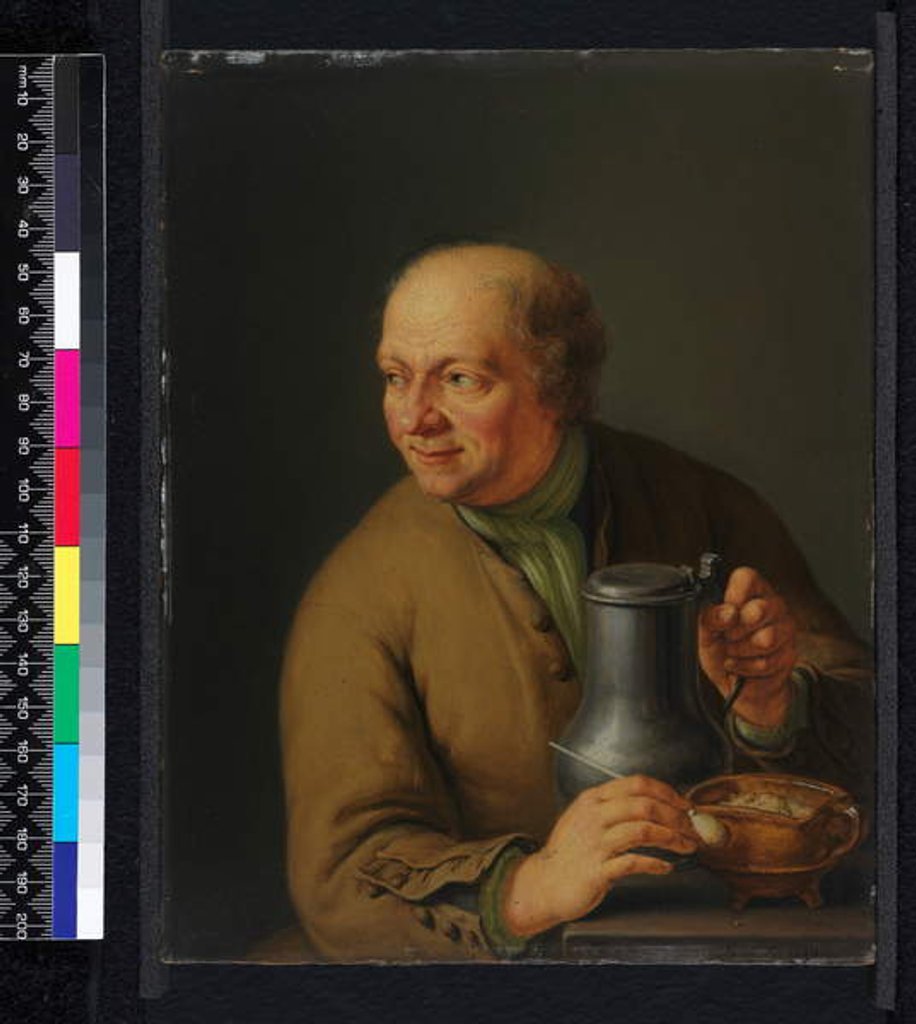 Detail of Man with a Tankard, 1739 by Frans van Mieris