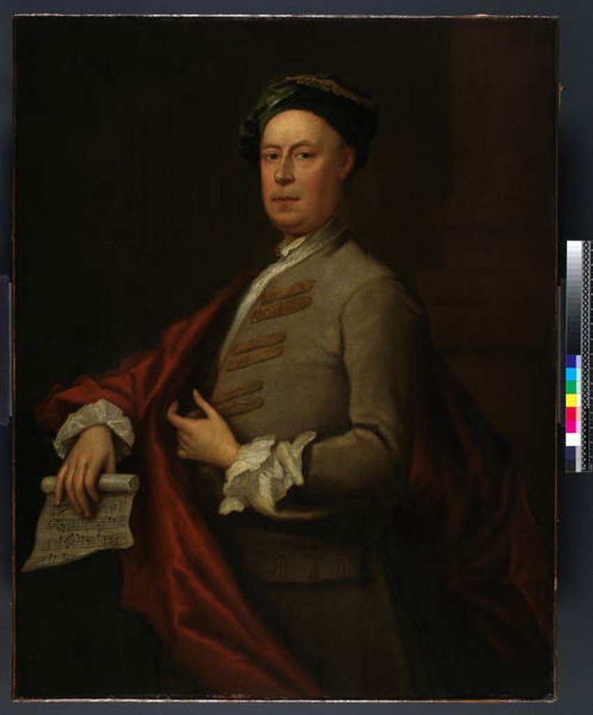 Detail of George Frideric Handel, before 1754 by Bartholomew Dandridge