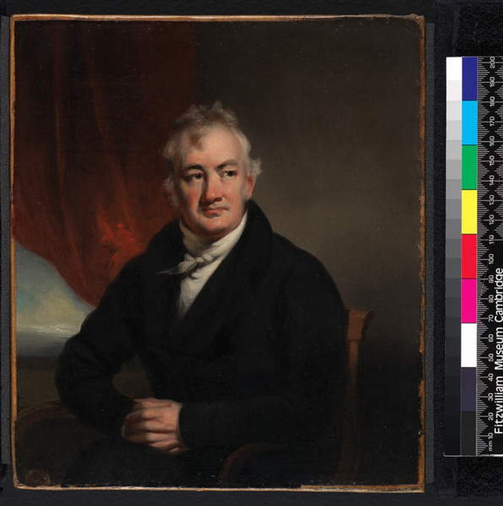 Detail of Portrait of John Reeves, before 1852 by George Chinnery