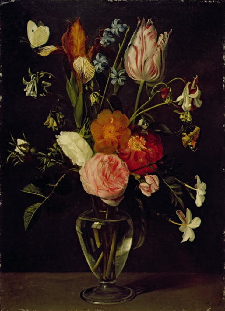Detail of A Vase of Flowers by Daniel Seghers