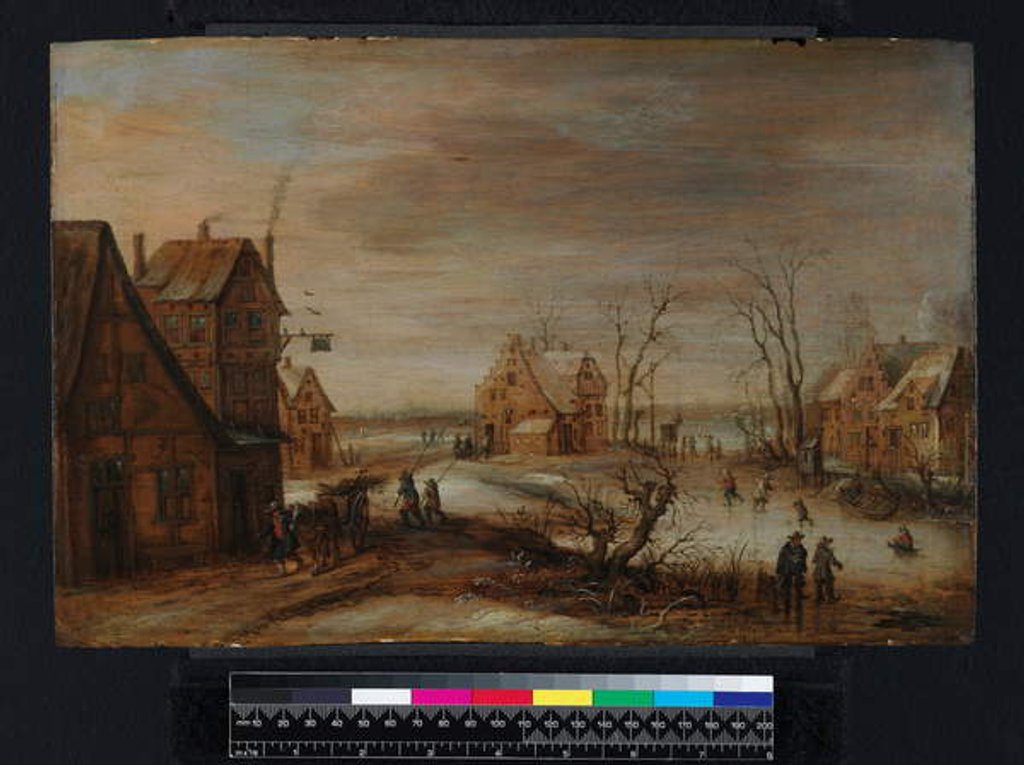 Detail of A Village in Winter by Frans de Momper