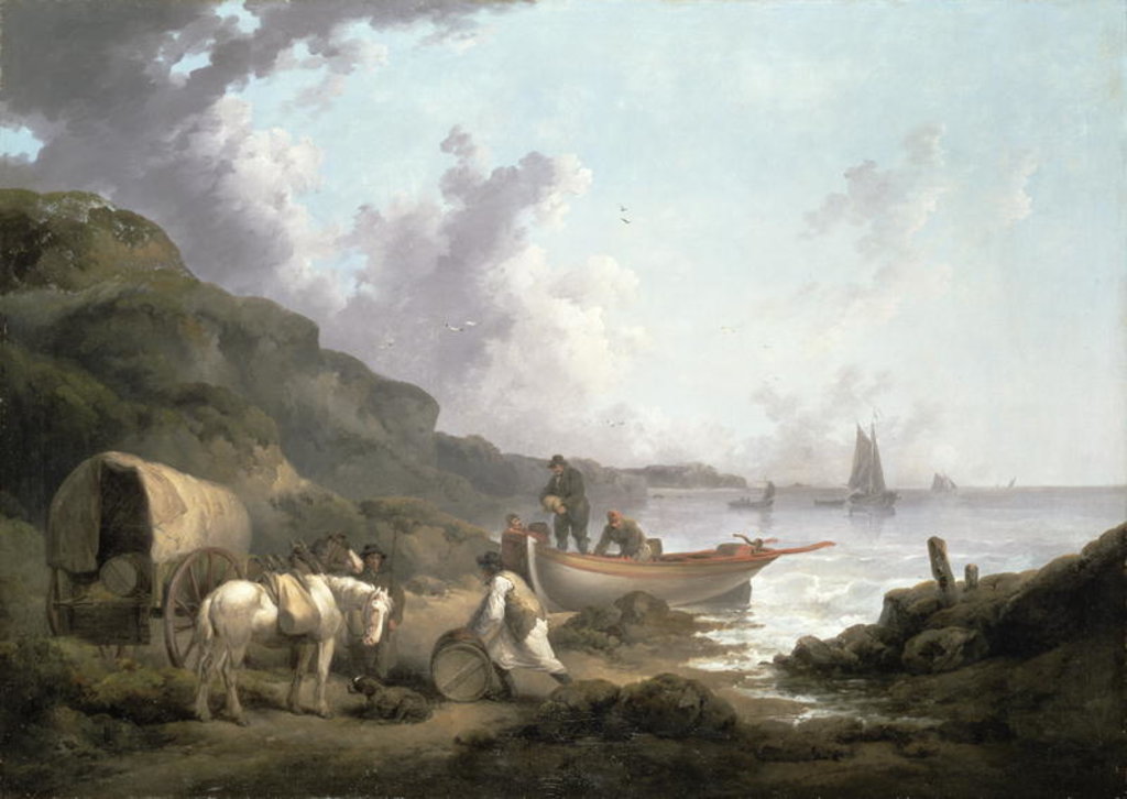 Detail of The Smugglers, 1792 by George Morland