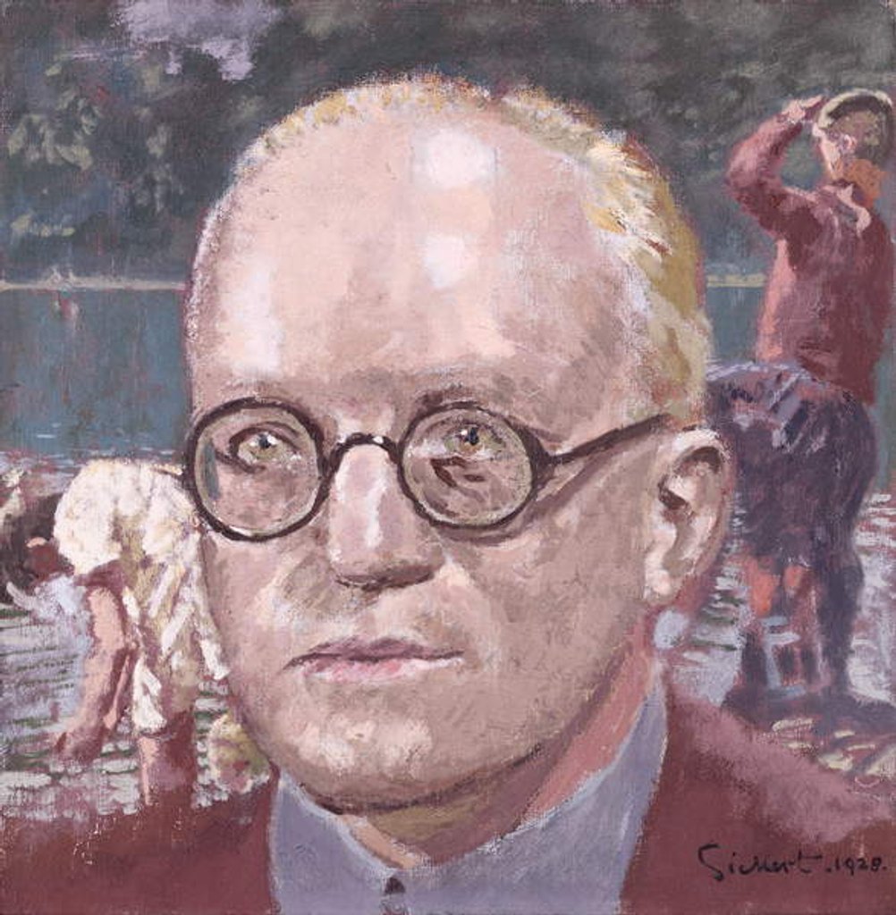 Detail of Portrait of Sir Hugh Walpole 1928 by Walter Richard Sickert