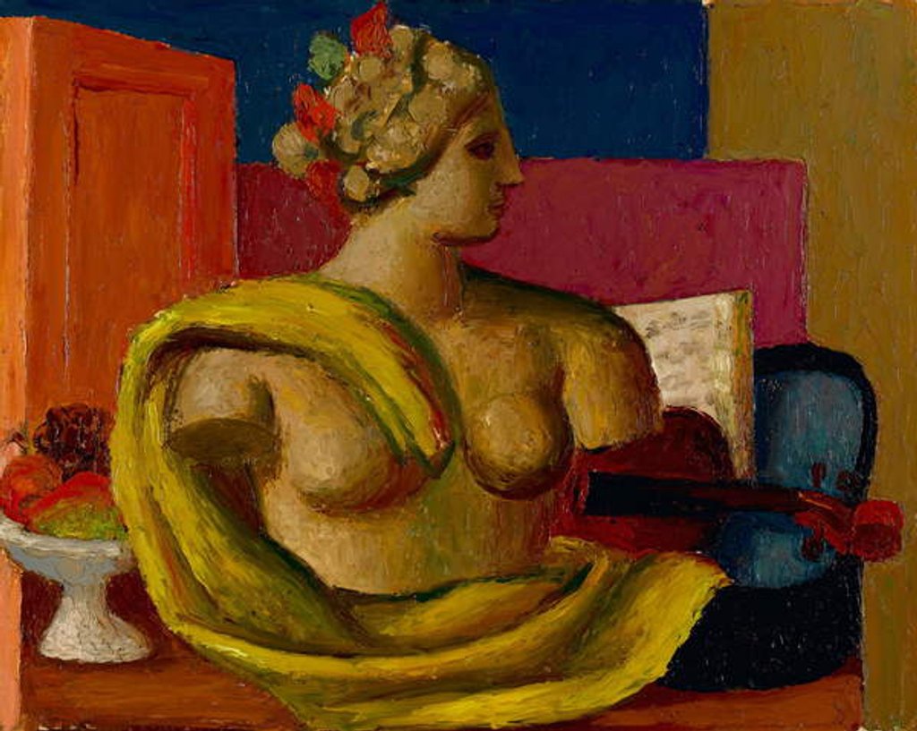 Detail of Violin and Bust, c.1934 by Mark Gertler