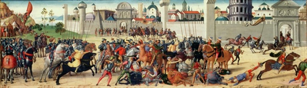 Detail of The Siege of Troy I: The Death of Hector, c.1490-95 by Biagio di Antonio