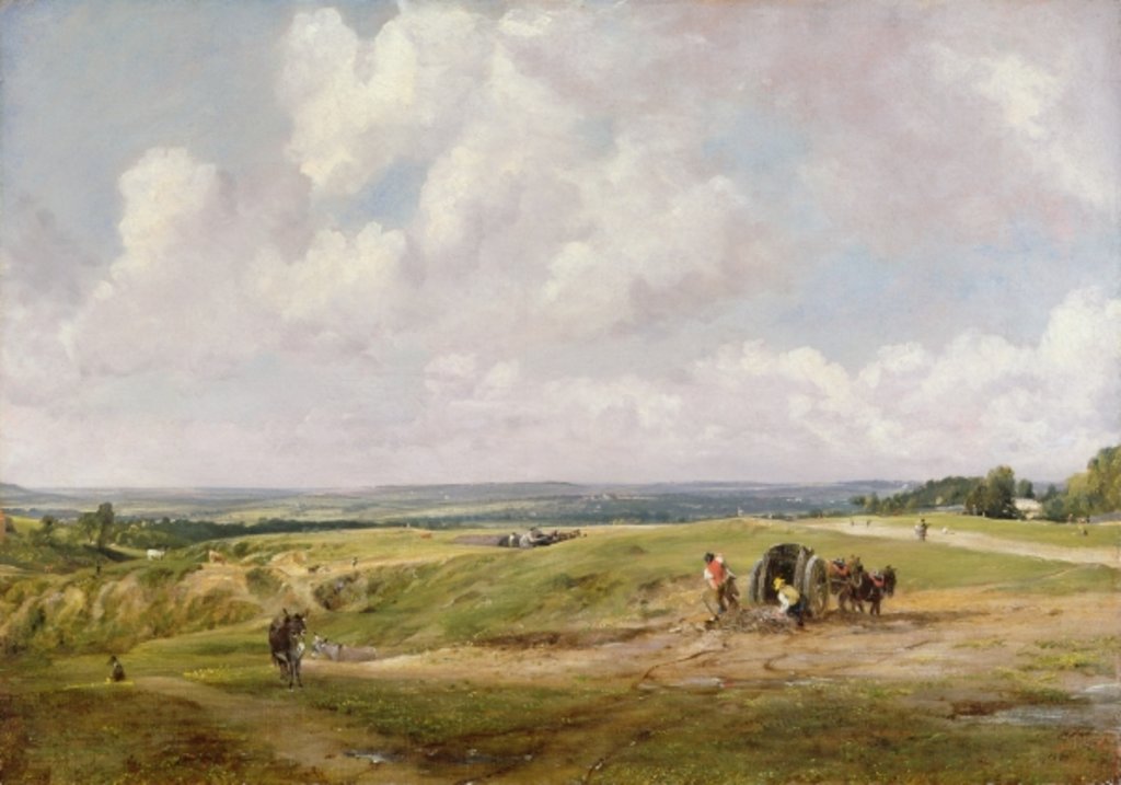 Detail of Hampstead Heath, c.1820 by John Constable