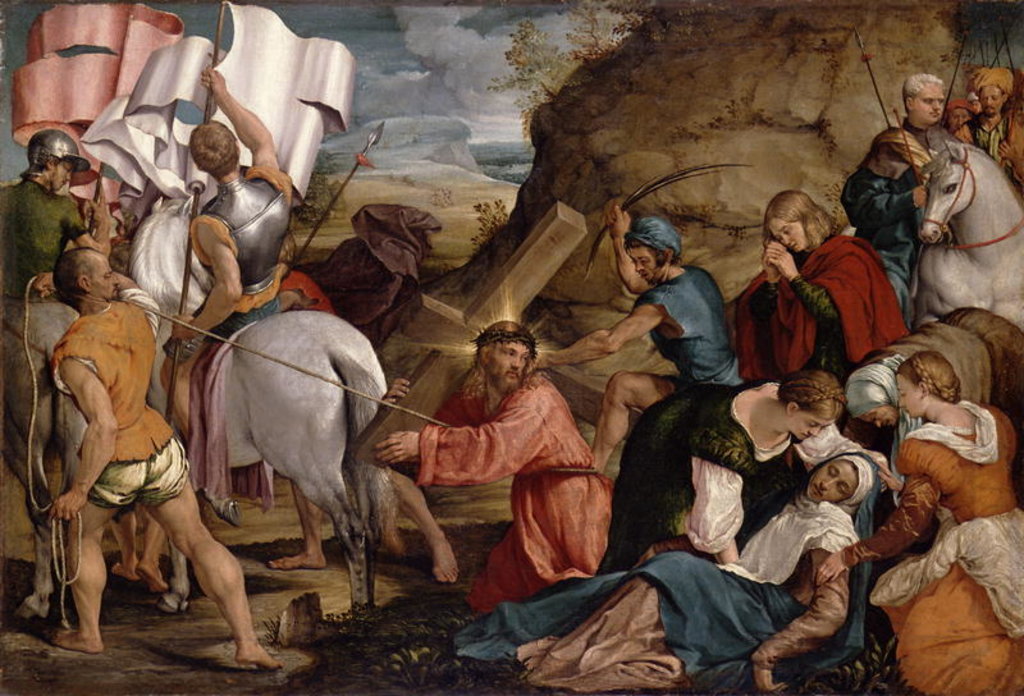 Detail of The Journey to Calvary, c.1540 by Jacopo Bassano