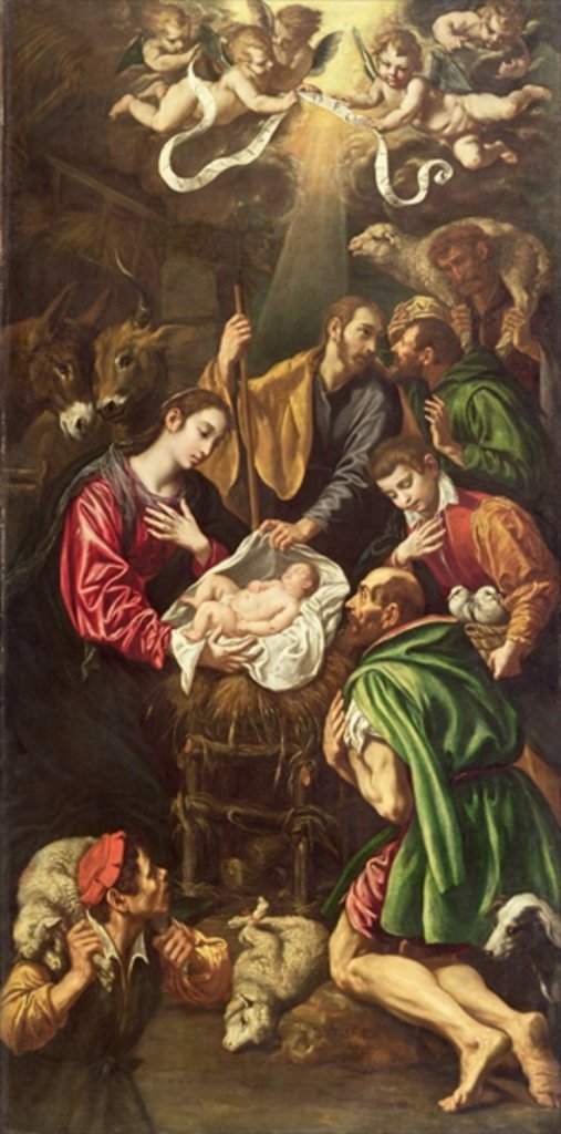 Detail of The Adoration of the Shepherds, c.1620 by Luis Tristan de Escamilla