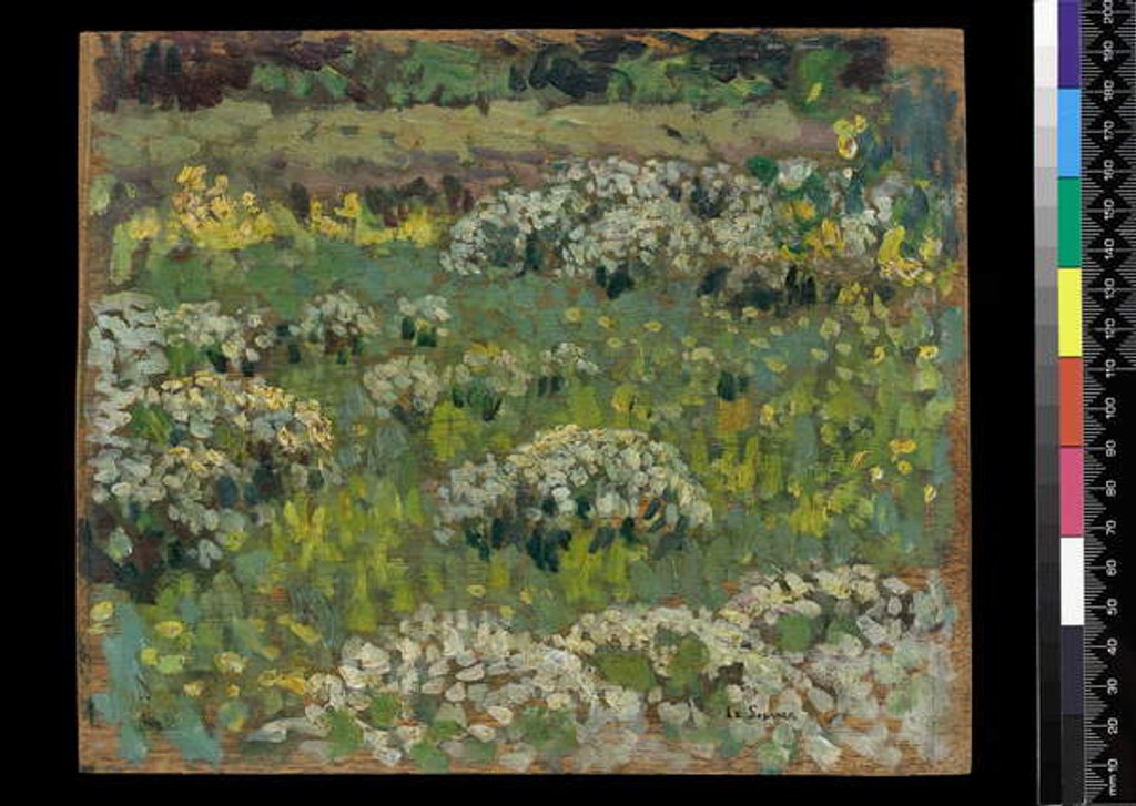 Detail of The Pond Garden, Hampton Court by Henri Eugene Augustin Le Sidaner