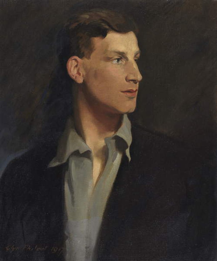 Detail of Portrait of Siegfried Sassoon 1917 by Glyn Warren Philpot