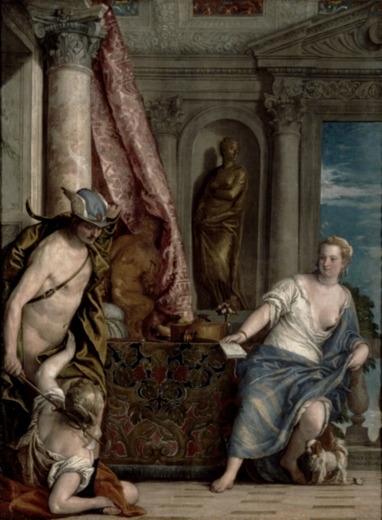 Detail of Hermes, Herse and Aglauros, c.1576-84 by Veronese