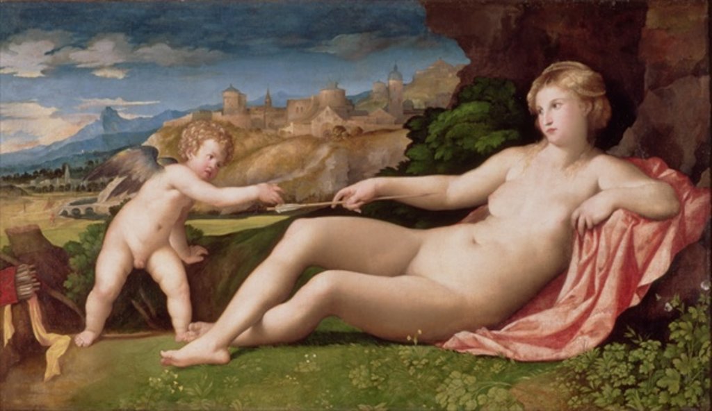 Detail of Venus and Cupid, c.1523-24 by Jacopo Palma