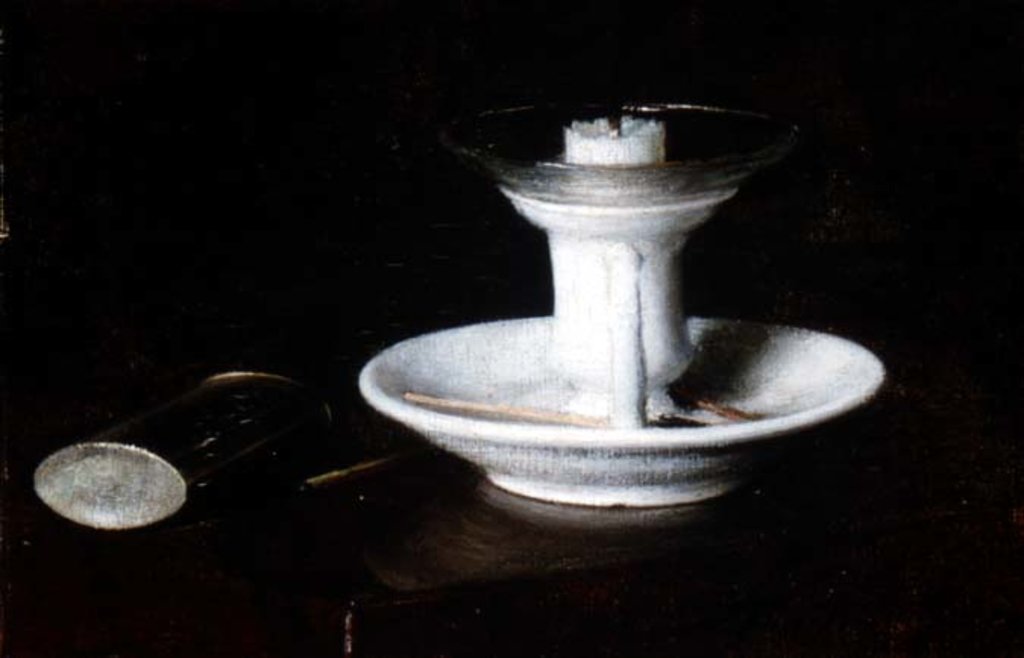 Detail of White Candlestick, 1870 by Ignace Henri Jean Fantin-Latour