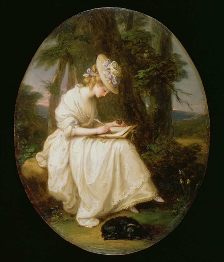 Detail of Louisa Hammond by Angelica Kauffman