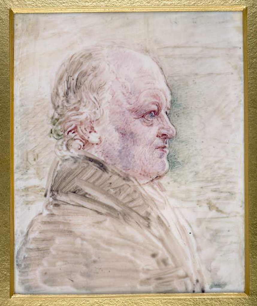Detail of PD.61-1950 Miniature of William Blake 1821 by John Linnell