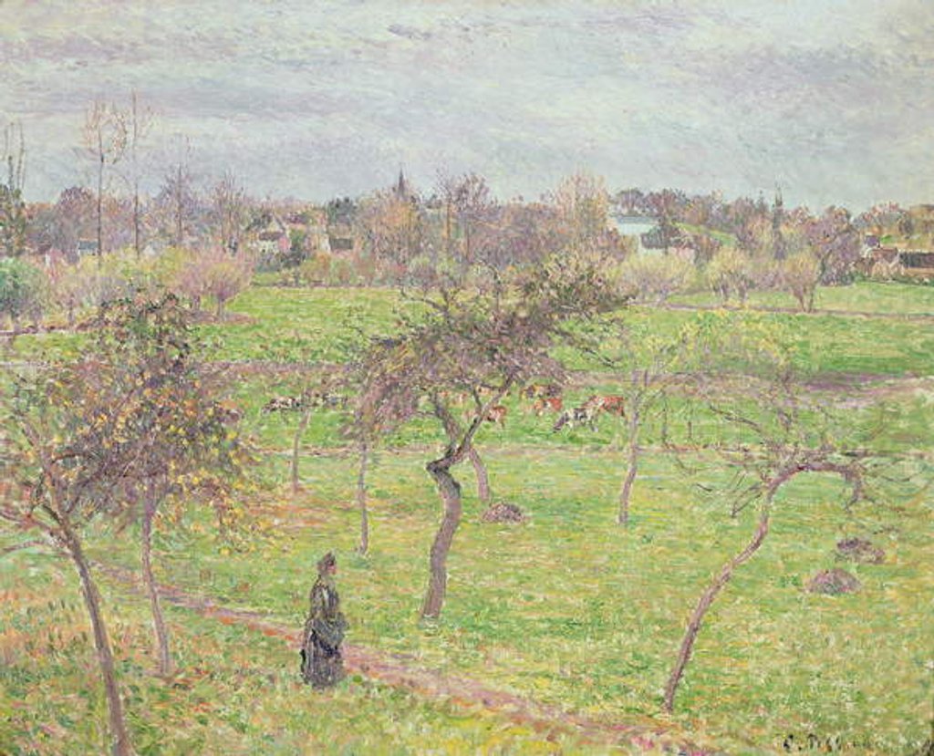 Detail of Apple Trees in a Meadow at Eragny, 1894 by Camille Pissarro