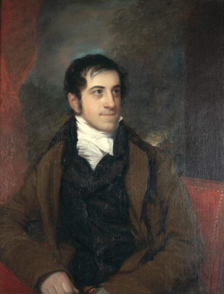Detail of Portrait of Lewis Colford Jones by John Wesley Jarvis