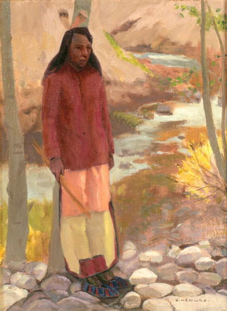 Detail of Study of Umatilla Indian, Columbia River, 1897 by Eanger Irving Couse