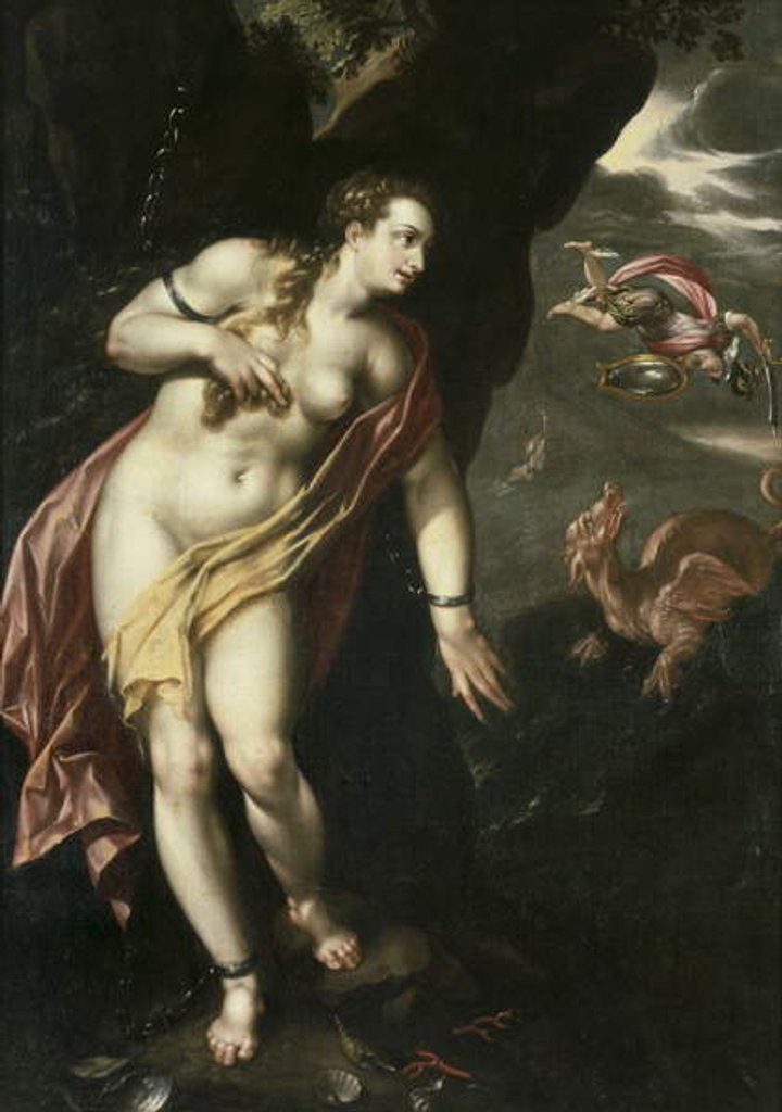 Detail of Perseus and Andromeda, c.1600 by Hendrik de Clerck