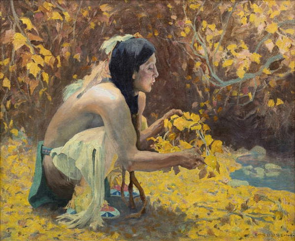 Detail of The Medicine Maker by Eanger Irving Couse