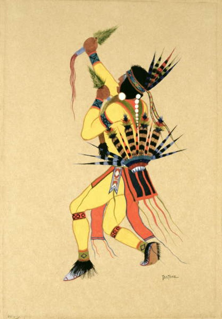 Detail of Dancer, 1929 by Monroe Tsatoke