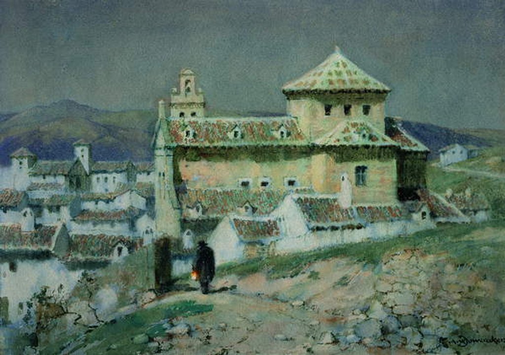 Detail of Convent of Incarnation, Antiquera , Spain by Albert Moulton Foweraker