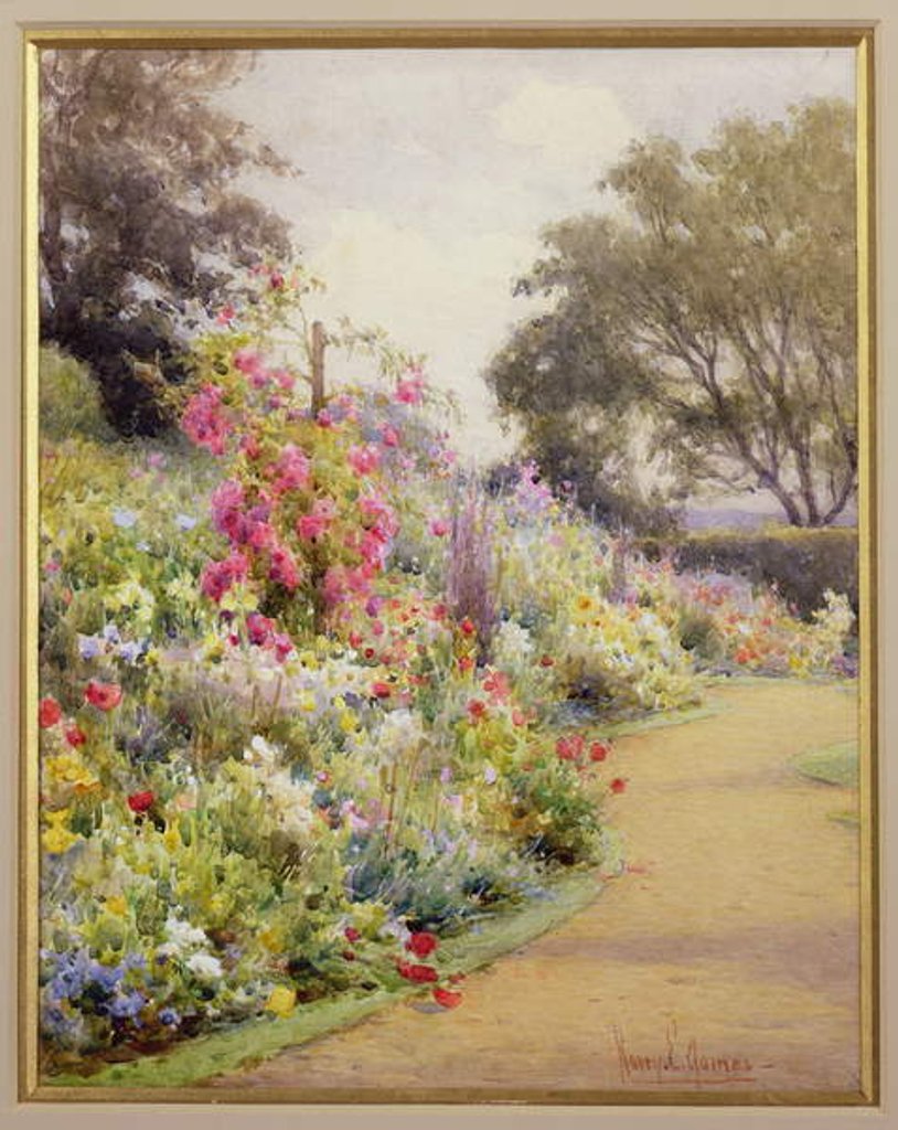 Detail of An Herbaceous Border by Harry E. James
