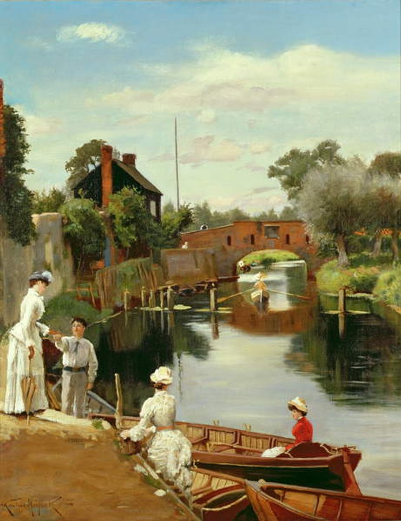 Detail of Out for the Day by Rowland Holyoake