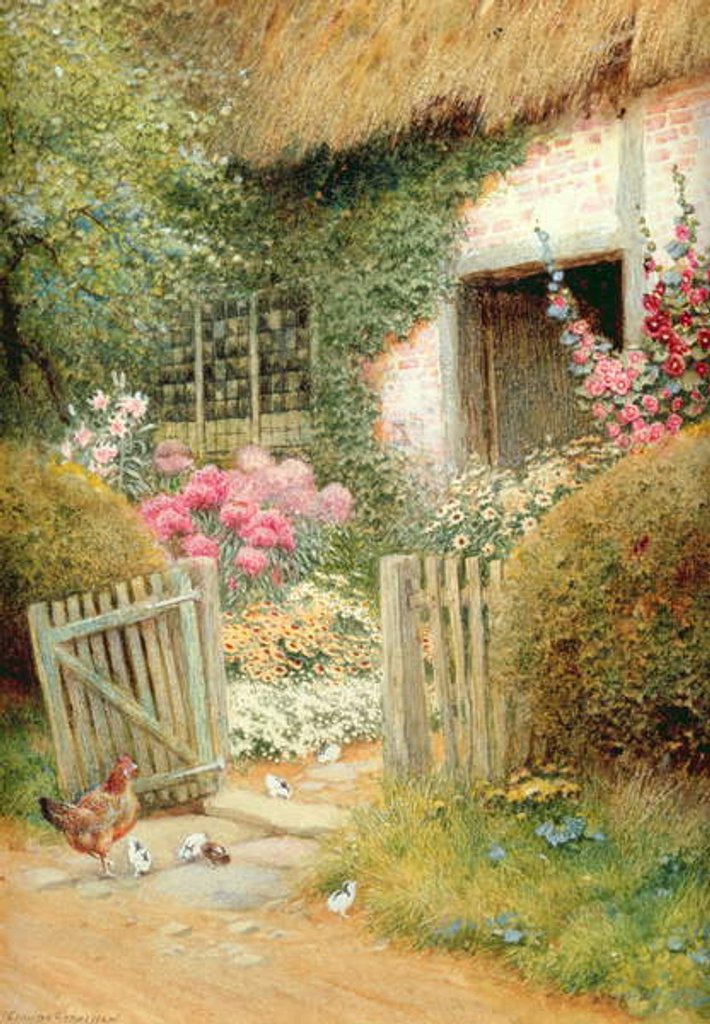 Detail of The Visitors by Arthur Claude Strachan