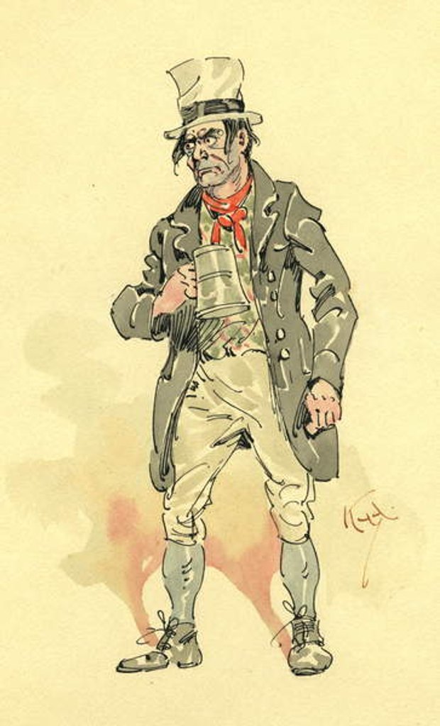 Detail of Bill Sikes by Joseph Clayton Clarke