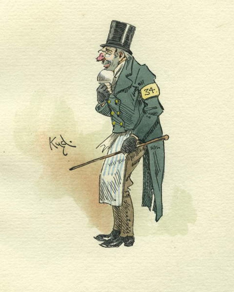 Detail of Toby 'Trotty' Veck from The Chimes by Joseph Clayton Clarke