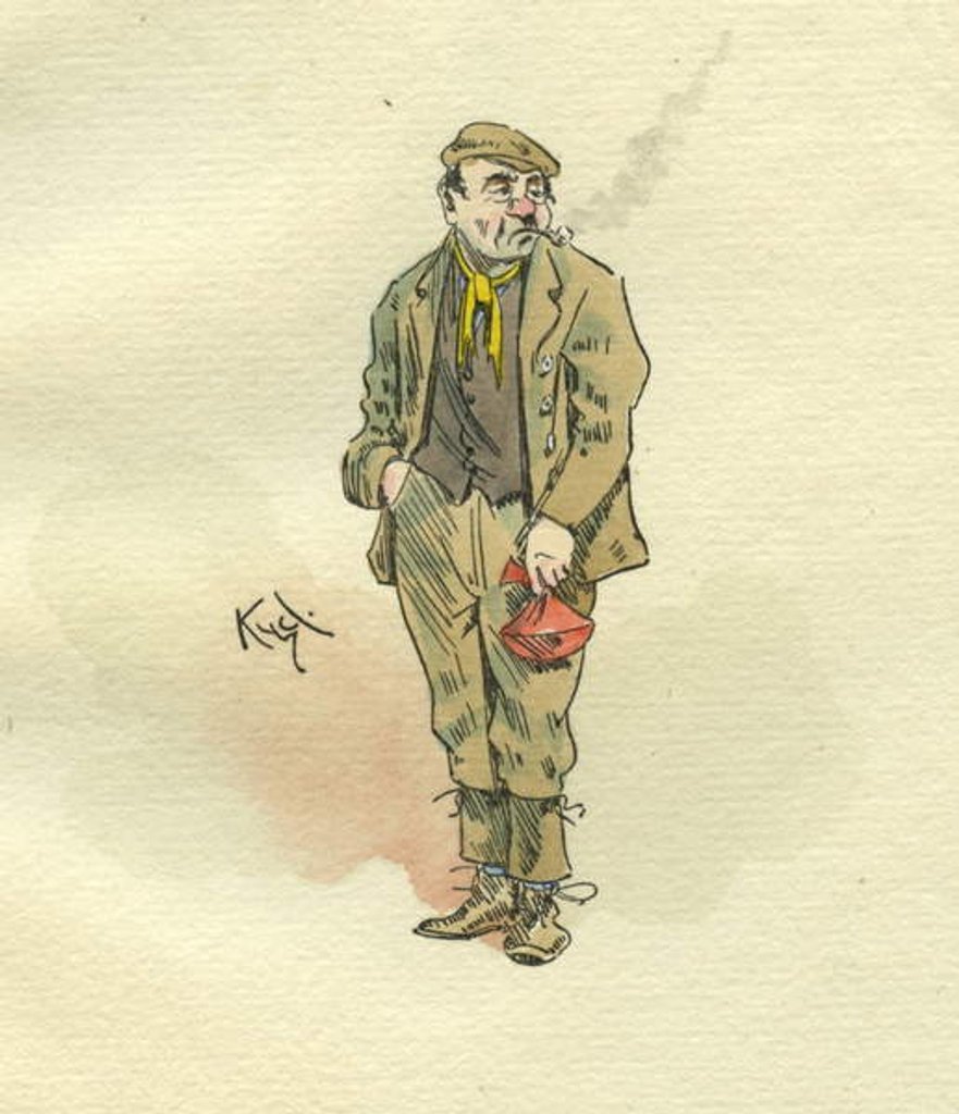 Detail of Character from Oliver Twist by Joseph Clayton Clarke
