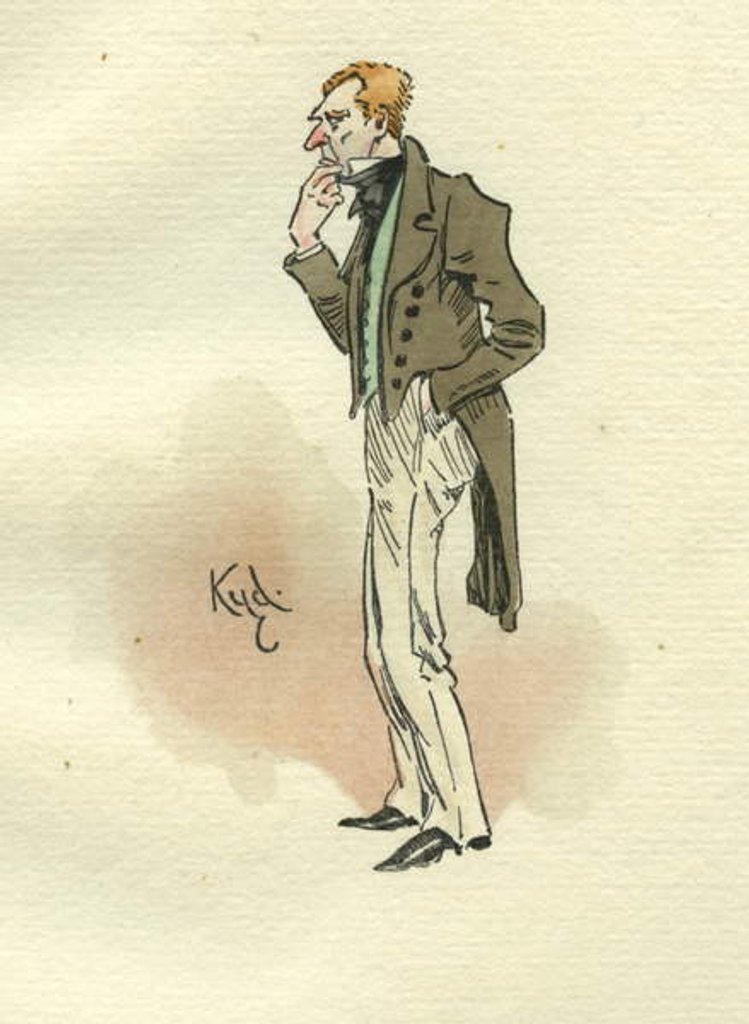 Detail of Uriah Heep from David Copperfield by Joseph Clayton Clarke