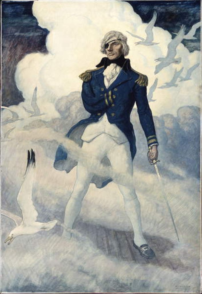 Detail of The Ghost of Admiral Nelson, 1940 by Newell Convers Wyeth