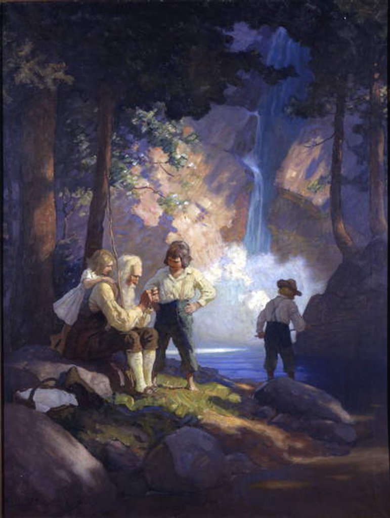 Detail of Rip Van Winkle, 1921 by Newell Convers Wyeth