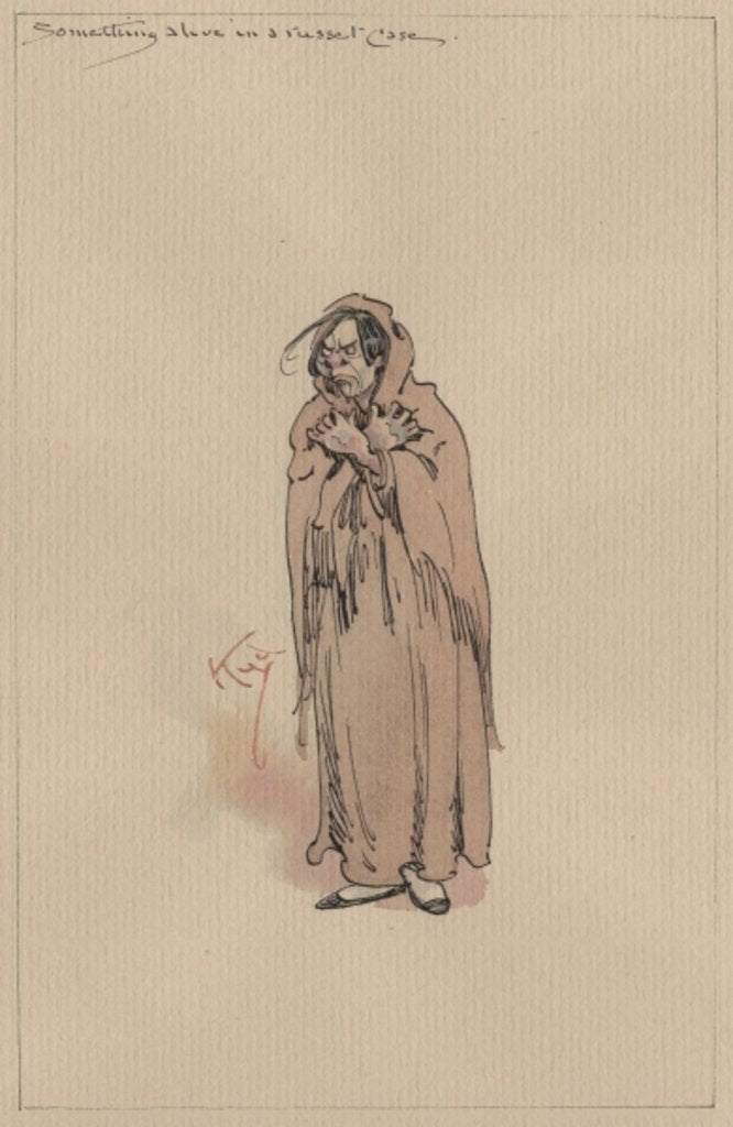 Detail of Something Alive in Russett Case, c.1920s by Joseph Clayton Clarke