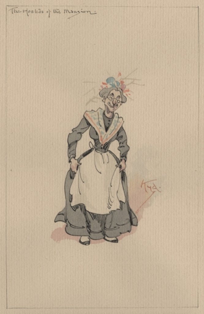 Detail of The Hostess of the Mansion, c.1920s by Joseph Clayton Clarke