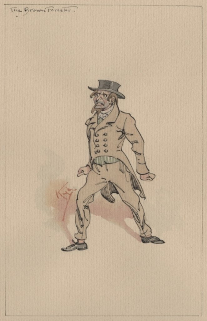 Detail of The Brown Forester, c.1920s by Joseph Clayton Clarke