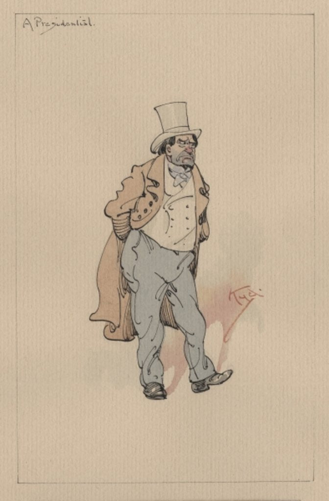 Detail of A Presidential, c.1920s by Joseph Clayton Clarke