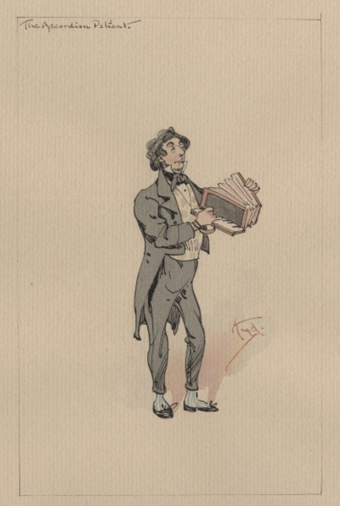 Detail of The Accordian Patient, c.1920s by Joseph Clayton Clarke