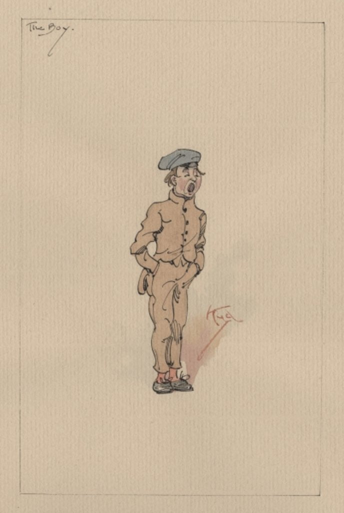 Detail of The Boy, c.1920s by Joseph Clayton Clarke
